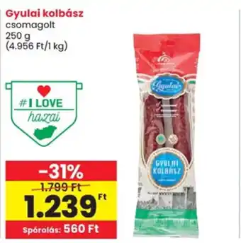 Spar Gyulai kolbász ajánlat