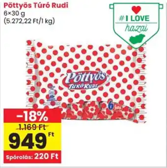 Spar Pöttyös túró rudi ajánlat