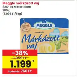 Spar Meggle márkázott vaj ajánlat