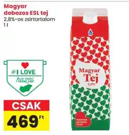 Spar Magyar dobozos ESL tej ajánlat