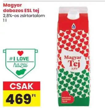 Spar Magyar dobozos ESL tej ajánlat