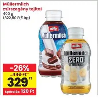 Spar Müllermilch zsírszegény tejital ajánlat