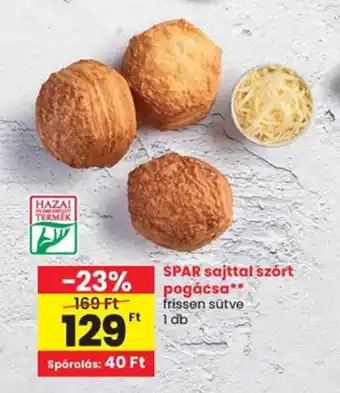 Spar Spar sajttal szórt pogácsa ajánlat