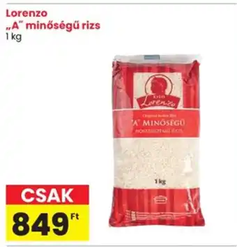 Spar Lorenzo „A” minőségű rizs ajánlat