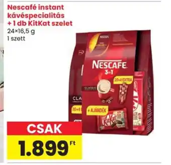 Spar Nescafé instant kávéspecialitás +1 db Kitkat szelet ajánlat