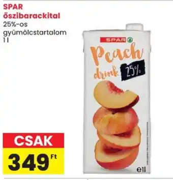 Spar Spar őszibarackital ajánlat