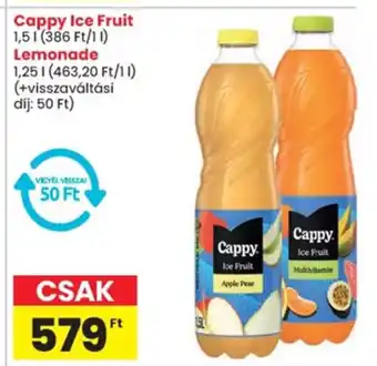 Spar Cappy ice fruit, lemonade ajánlat