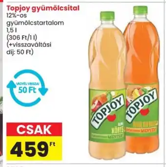 Spar Topjoy gyümölcsital ajánlat