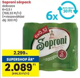 Spar Soproni sörpack ajánlat