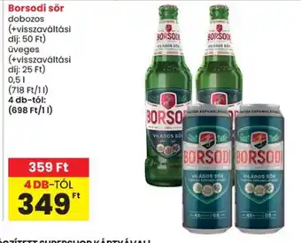 Spar Borsodi sör ajánlat