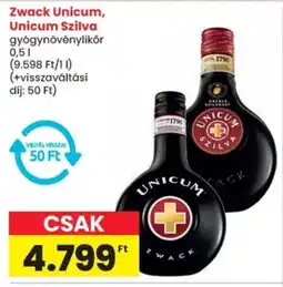 Spar Zwack unicum, unicum szilva ajánlat