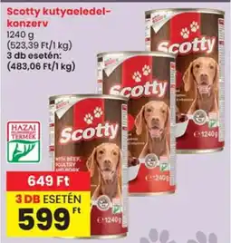 Spar Scotty kutyaeledel- konzerv ajánlat