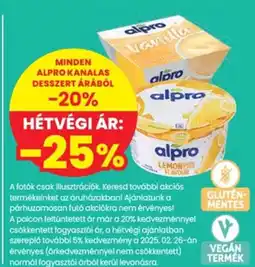 Spar Minden alpro kanalas desszert árából ajánlat