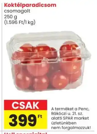 Spar Market Koktélparadicsom ajánlat