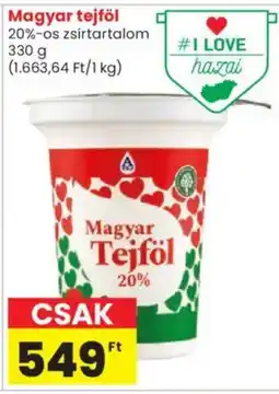 Spar Market Magyar tejföl ajánlat