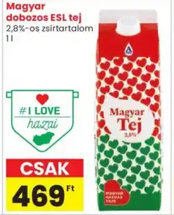 Spar Market Magyar dobozos esl tej ajánlat