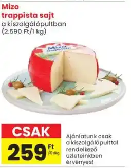 Spar Market Mizo trappista sajt ajánlat