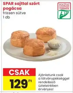 Spar Market Spar sajttal szórt pogácsa ajánlat