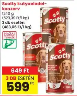 Spar Market Scotty kutyaeledel- konzerv ajánlat