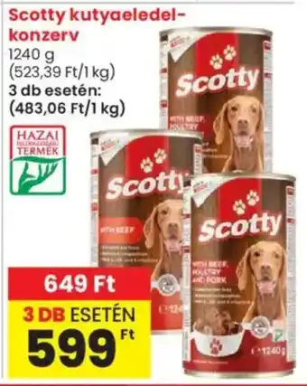 Spar Market Scotty kutyaeledel- konzerv ajánlat