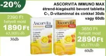 PatikaPlus Ascorvita Immuno Max ajánlat