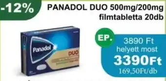 PatikaPlus Panadol Duo filmrabletta ajánlat