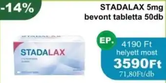 PatikaPlus Stadalax bevont tabletta ajánlat