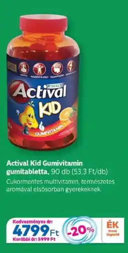 Gyöngy Patikák Actival Kid Gumivitamin gumitabletta ajánlat