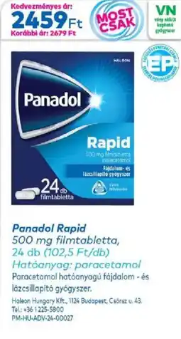 Gyöngy Patikák Panadol Rapid ajánlat