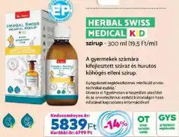 Gyöngy Patikák Herbal Swiss Medical Kid ajánlat