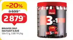 Auchan Bravos 3in1 instant kávé ajánlat