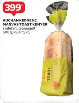 Auchan Auchan kedvenc magvas toast kenyér ajánlat