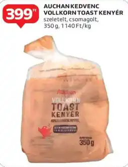 Auchan Auchan kedvenc vollkorn toast kenyér ajánlat