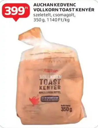 Auchan Auchan kedvenc vollkorn toast kenyér ajánlat