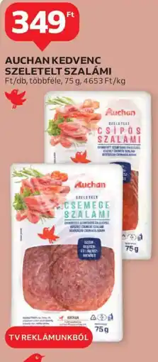 Auchan Auchan kedvenc szeletelt szalámi ajánlat