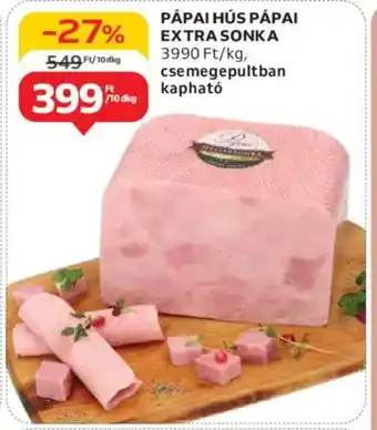 Auchan Pápai hús pápai extra sonka ajánlat