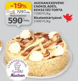 Auchan Auchan kedvenc csokoládés, keksz ízű torta ajánlat