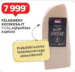 Auchan Félkemény kecskesajt ajánlat