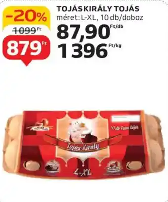 Auchan Tojás király tojás ajánlat