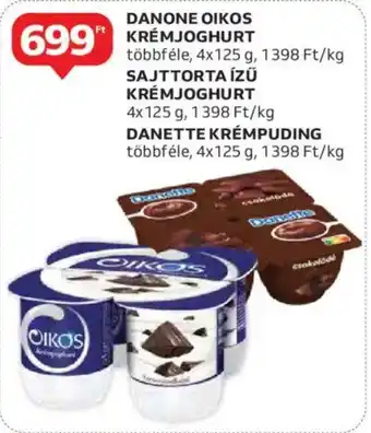 Auchan Danone oikos kremjoghurt stb. ajánlat