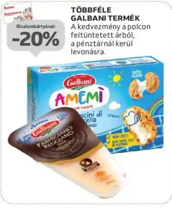 Auchan többféle Galbani termék ajánlat