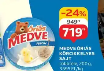 Auchan Medve óriás körcikkelyes sajt ajánlat