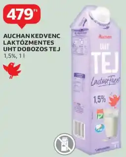 Auchan Auchan kedvenc laktózmentes uht dobozos tej ajánlat