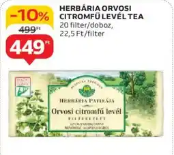 Auchan Herbária orvosi citromfű levél tea ajánlat