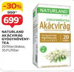 Auchan Naturland akácvirág gyógynövény- tea ajánlat