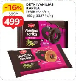 Auchan Detki vaníliás karika ajánlat