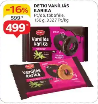 Auchan Detki vaníliás karika ajánlat