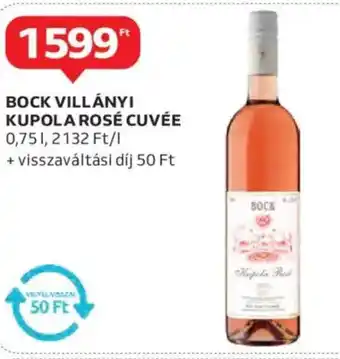 Auchan Bock villányi kupola rosé cuvée ajánlat