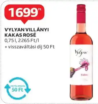 Auchan Vylyan villányi kakas rosé ajánlat