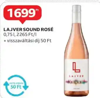 Auchan Lajver sound rosé ajánlat